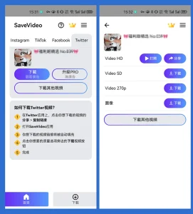 视频下载APP,支持 Instagram、TikTok、Faceboook、Twitter | SaveVideo(1.17)-软件工具箱